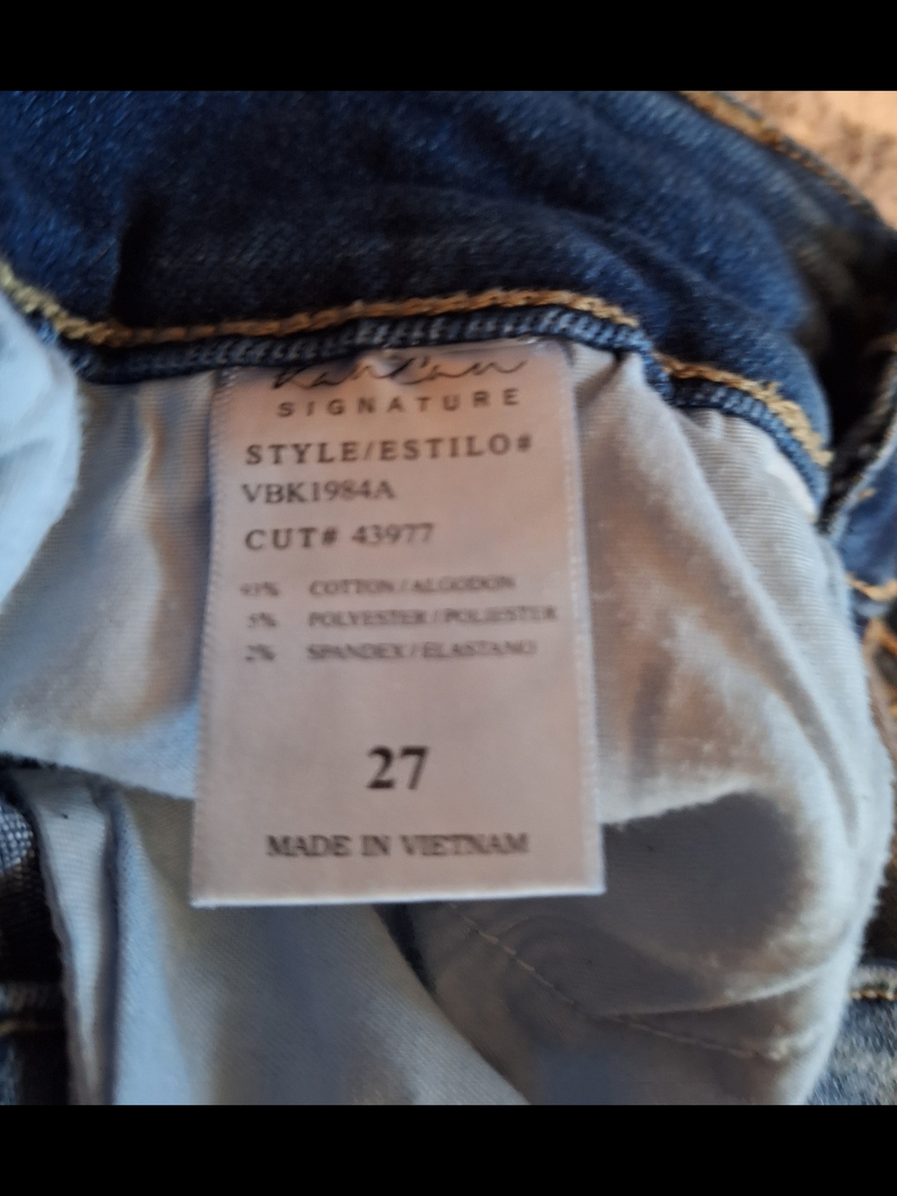 KanCan Mid-Rise Frayed Ankle Skinny Jeans. Sz 27 - Picture 5 of 6